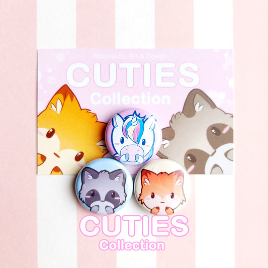 CUTIES Mini Badge Set 1