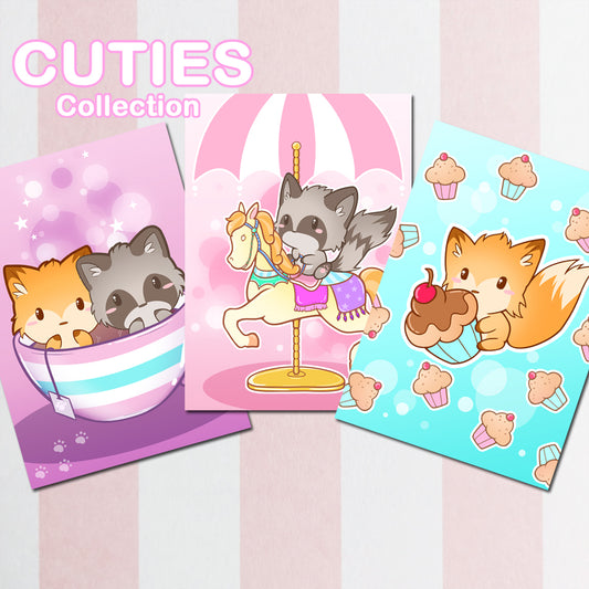 CUTIES Postikorttisetti: Sweets