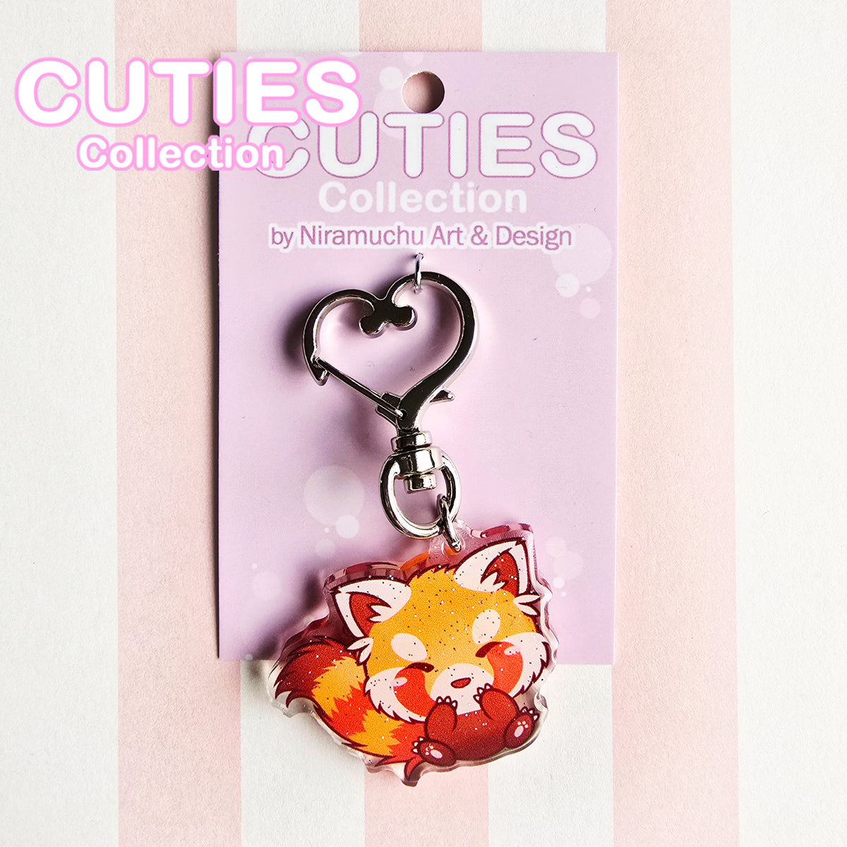 CUTIES Red Panda Glitter Avaimenperä
