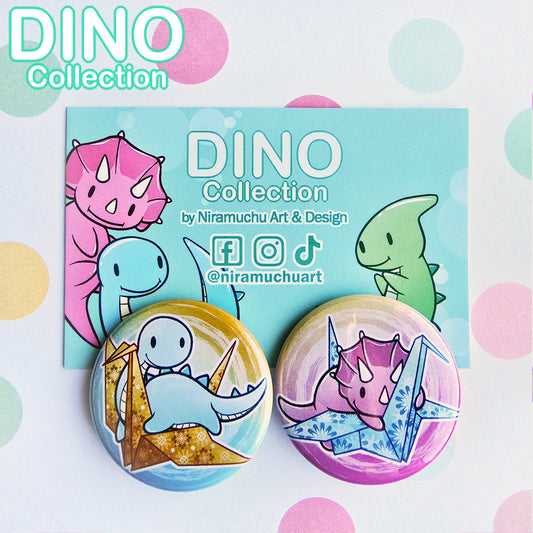 DINO Badge Set: Origami
