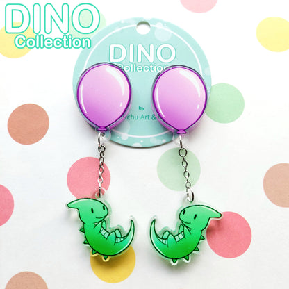 DINO Balloon Violet Korvakorut