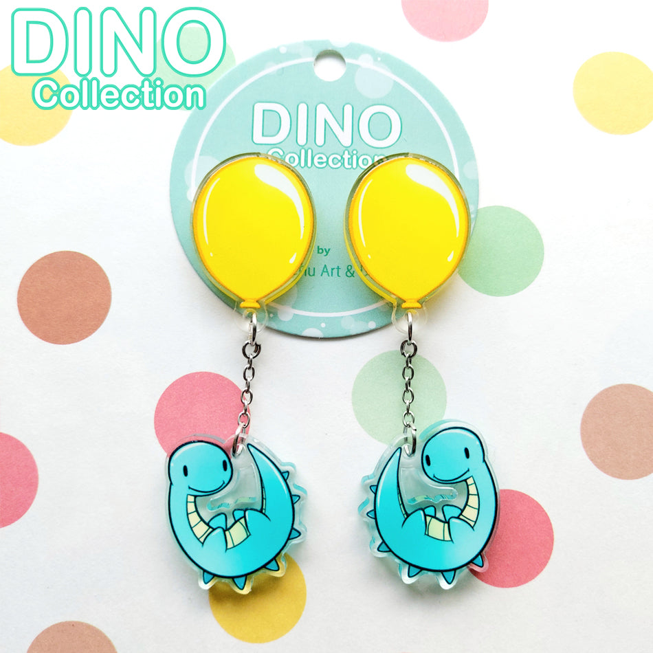 DINO Balloon Yellow Korvakorut