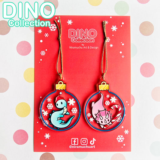 DINO Christmas Ornament Set