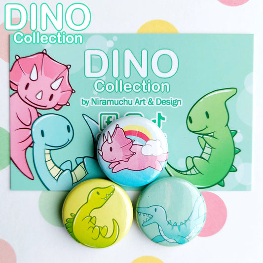 DINO Mini Badge Set 3