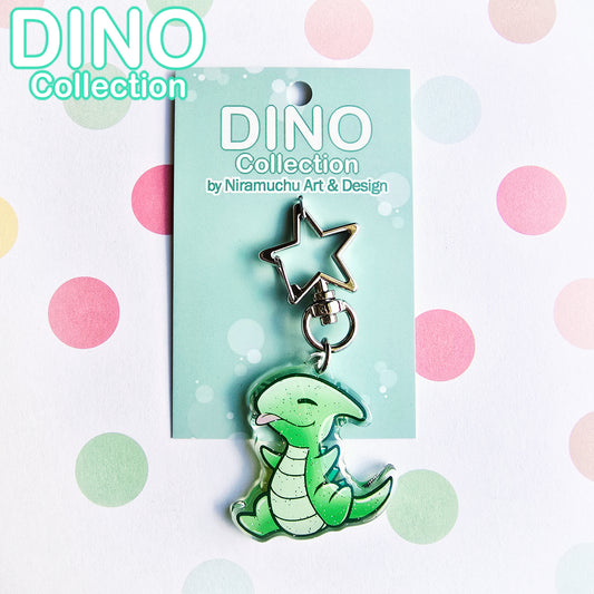 DINO Parasaurolophus Glitter Keycharm
