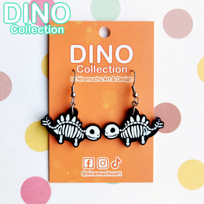 DINO Skeleton Stegosaurus Earrings