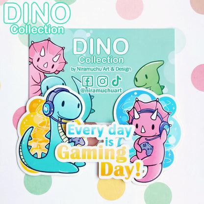 DINO Sticker Set: Gaming Time