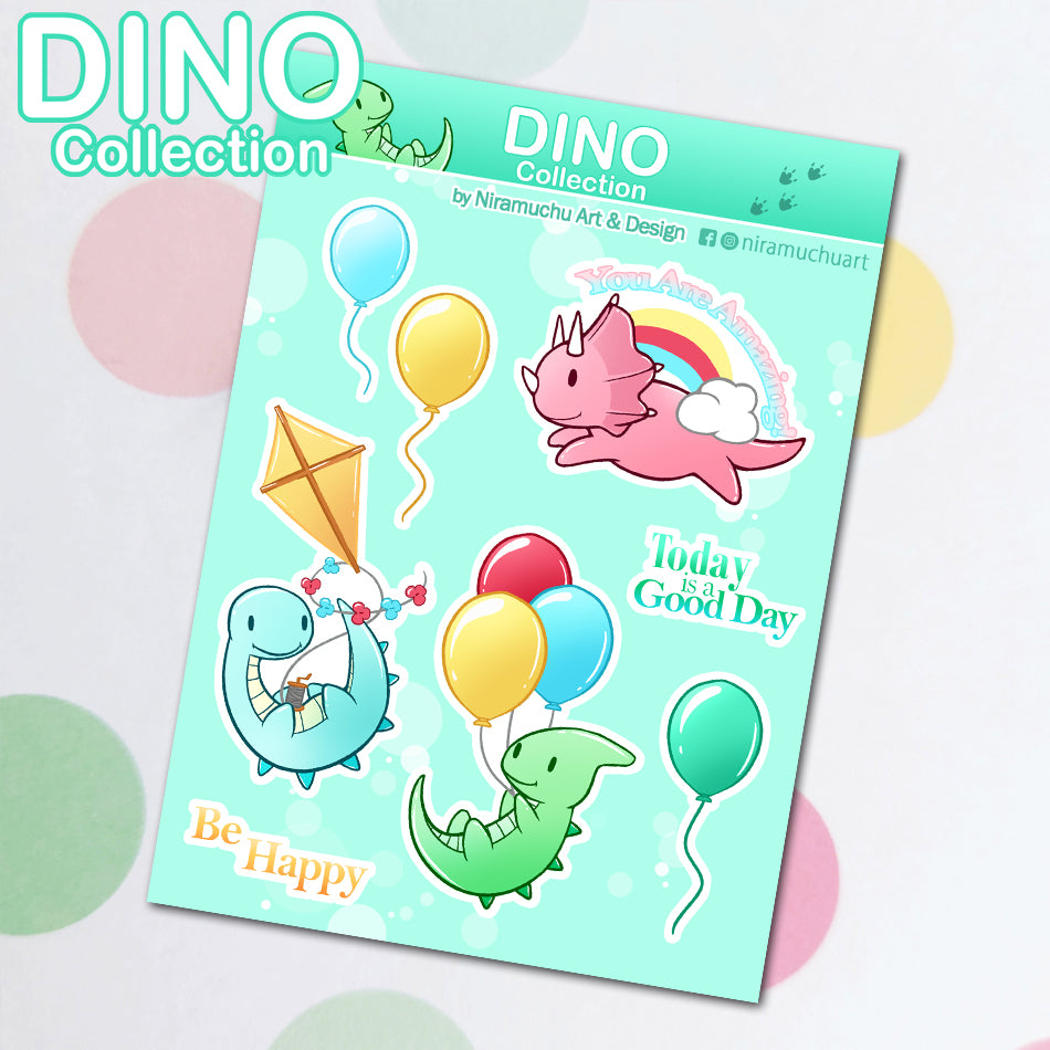 DINO Stickers: Balloons