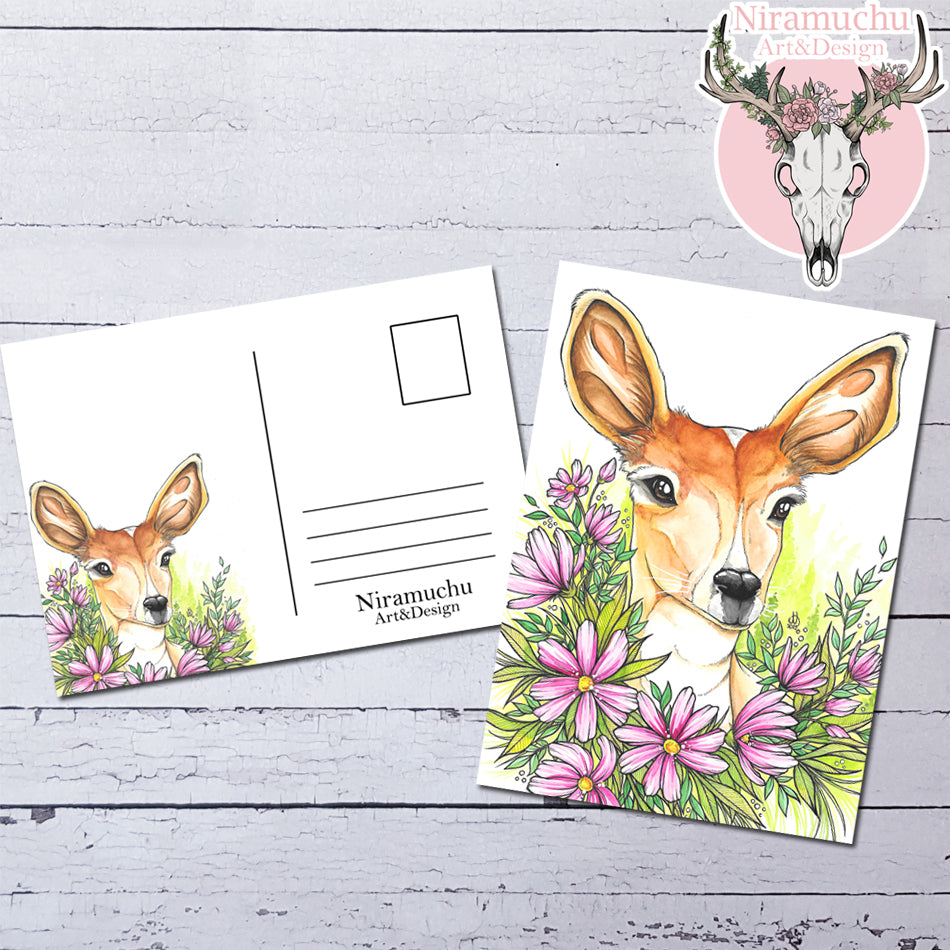 Forest Animals: Deer Postcard