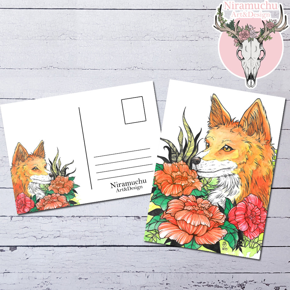 Forest Animals: Fox Postcard