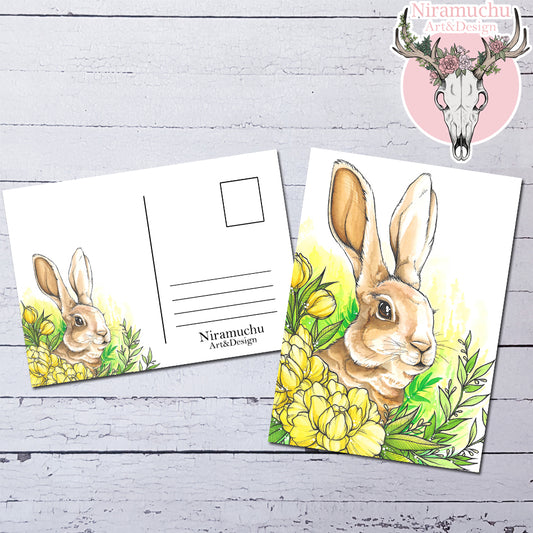 Forest Animals: Hare Postcard