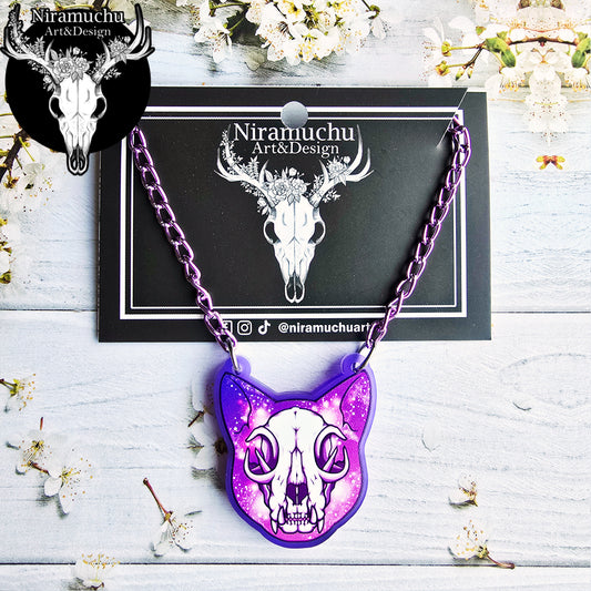 Galaxy Kitty Necklace