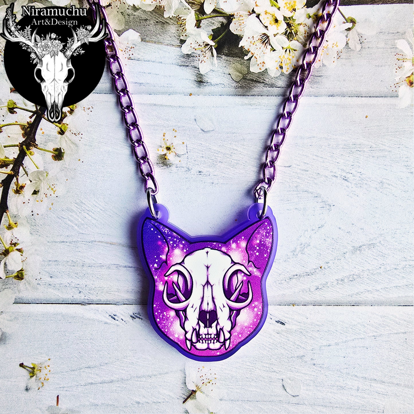 Galaxy Kitty Necklace