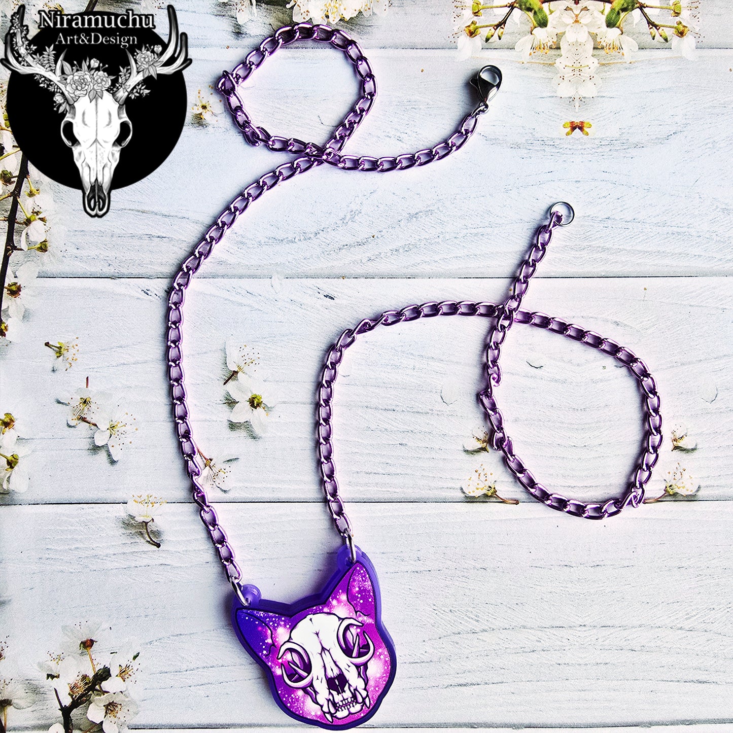 Galaxy Kitty Necklace