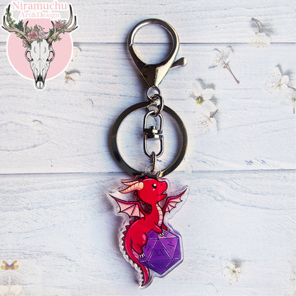 Gamer Dragons: Dice Gamer Keycharm