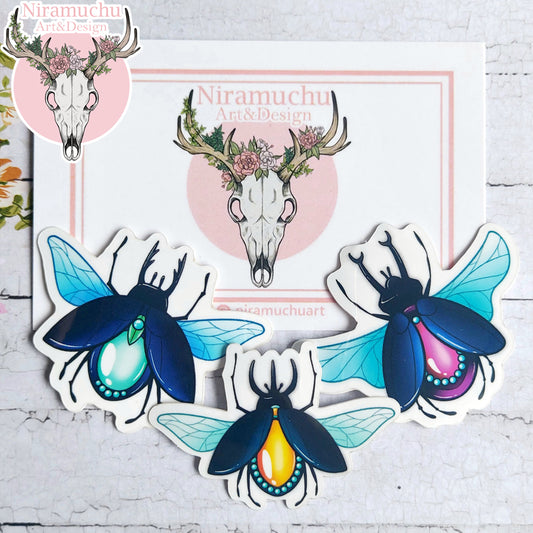 Jewel Beetle Sticker Set