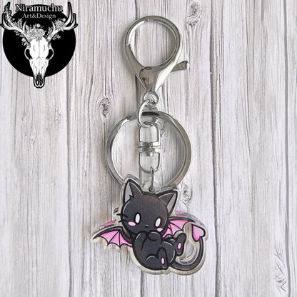 Kuroineko Demon Kitty Keycharm