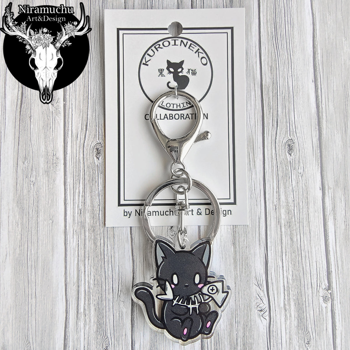 Kuroineko Fisher Kitty Keycharm