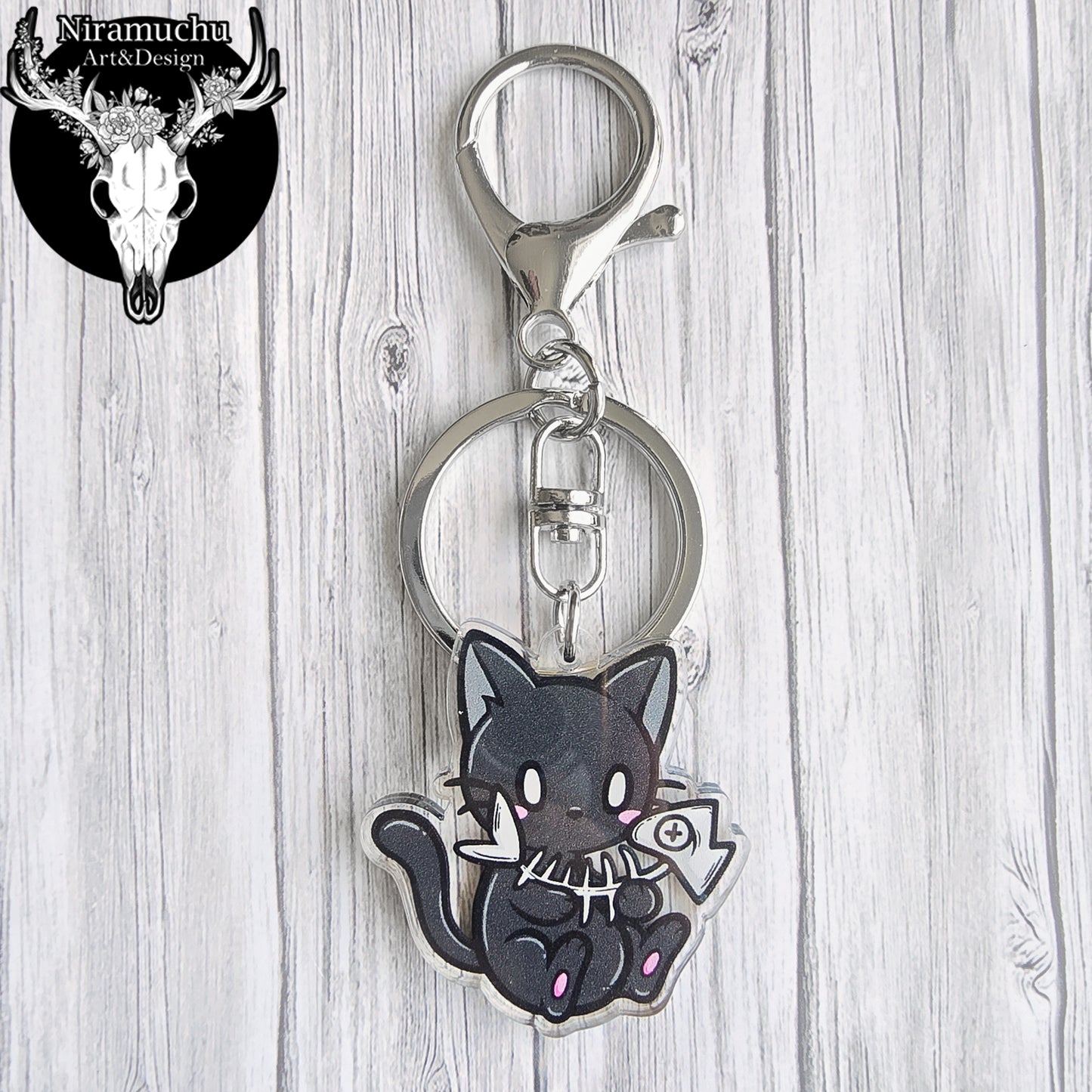 Kuroineko Fisher Kitty Keycharm