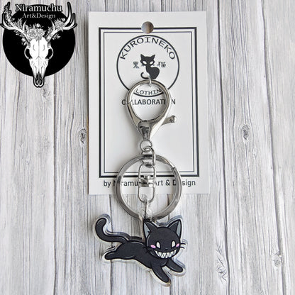 Kuroineko Menace Kitty Keycharm