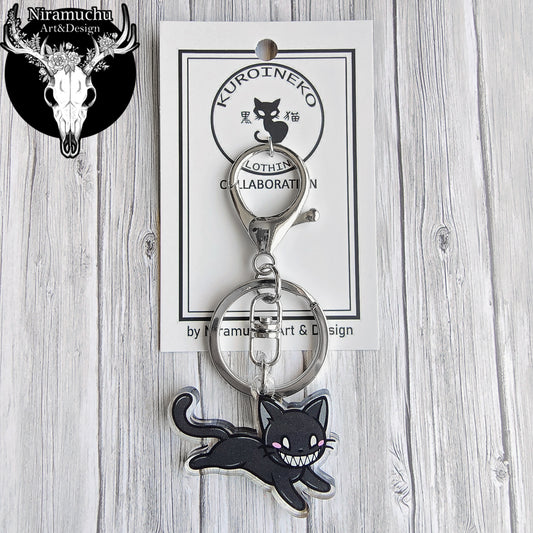 Kuroineko Menace Kitty Keycharm