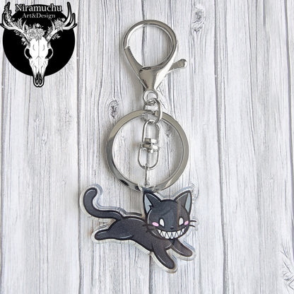 Kuroineko Menace Kitty Keycharm