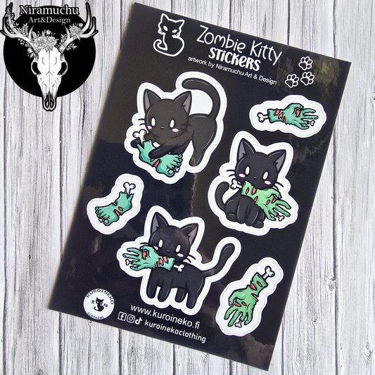 Kuroineko Stickers: Zombie Kitty