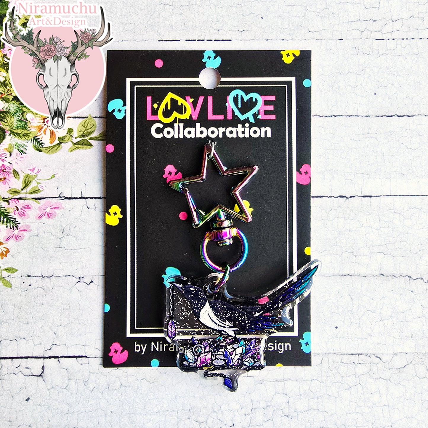 Lavliqe Magpie Glitter Avaimenperä