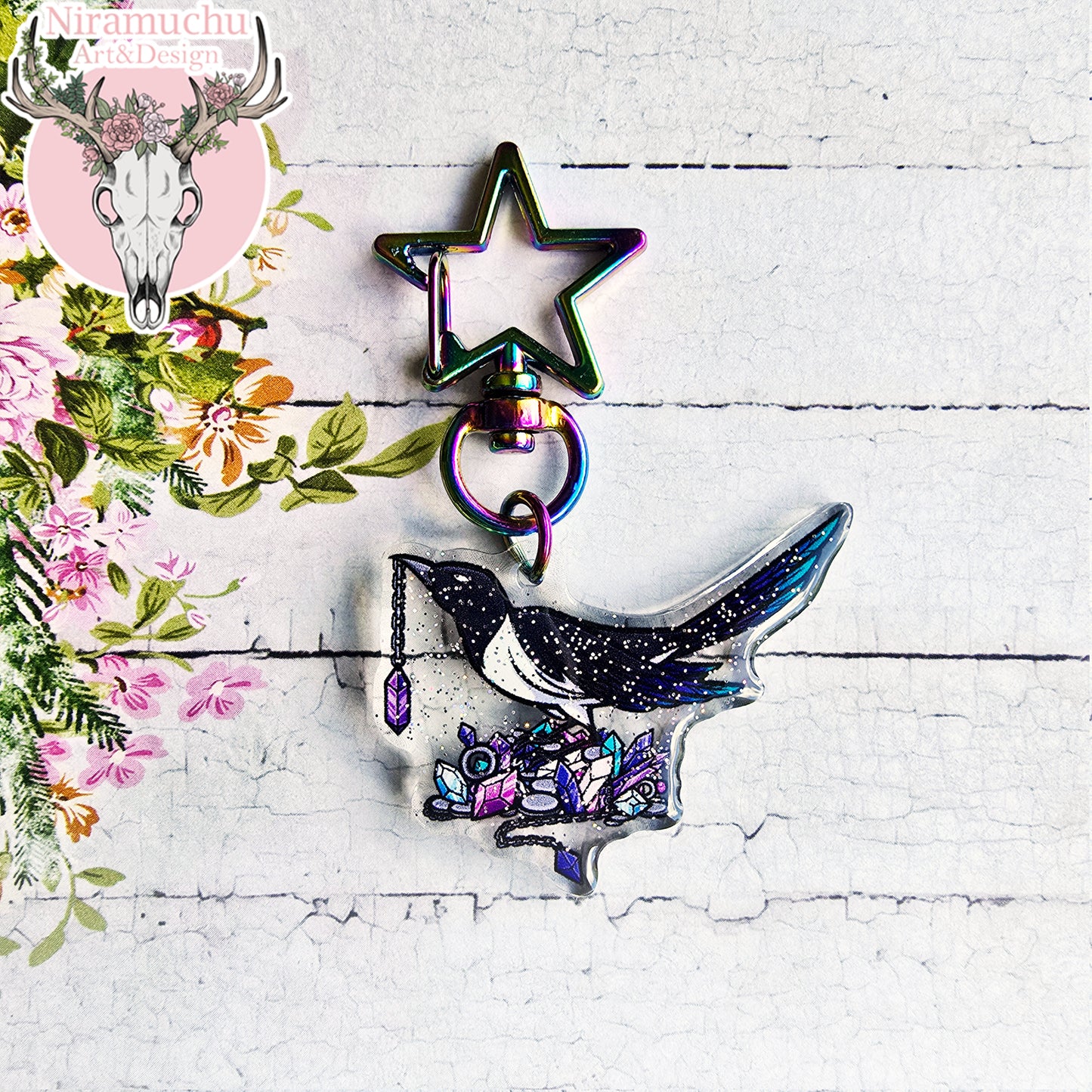 Lavliqe Magpie Glitter Avaimenperä