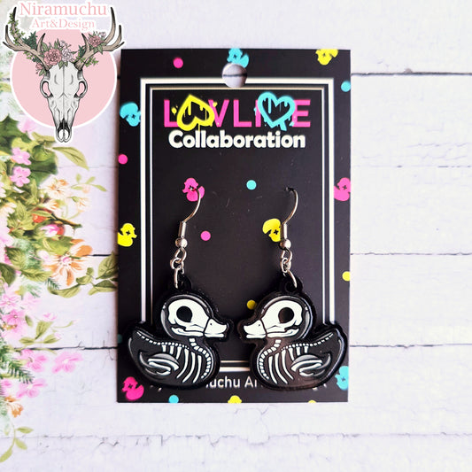 Lavliqe Skeleton Duck Earrings