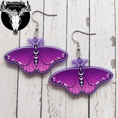 Lunar Moth Earrings