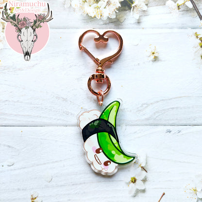 Happy Sushi Avocado Keycharm