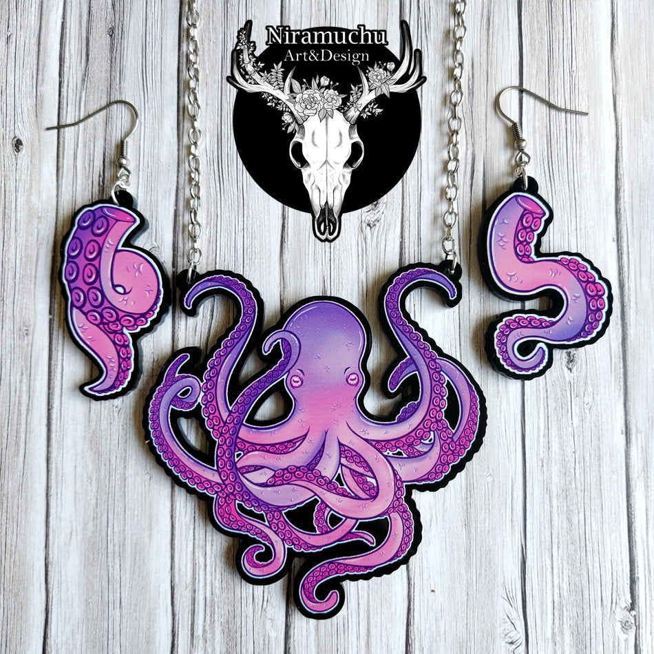 Octopus Galaxy Necklace