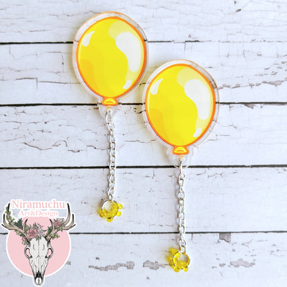 Party Time! Balloon Yellow Earrings