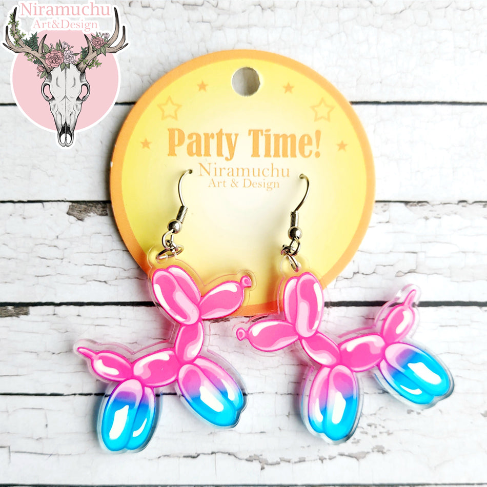 Party Time! Balloon Dog Candy Earrings