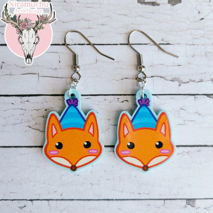 Party Time! Fox Earrings