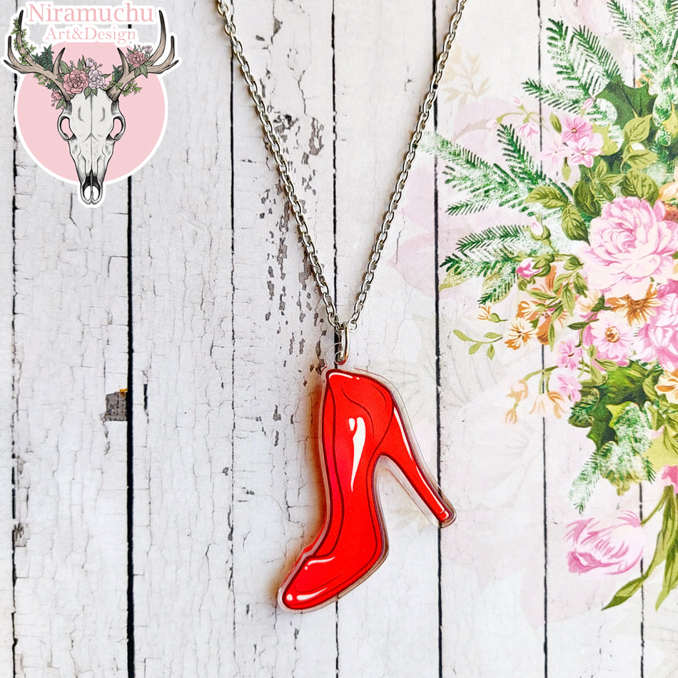 High Heels Red Necklace