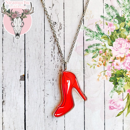 High Heels Red Necklace