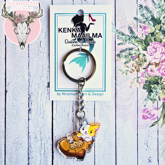 Kitty Boot Keycharm