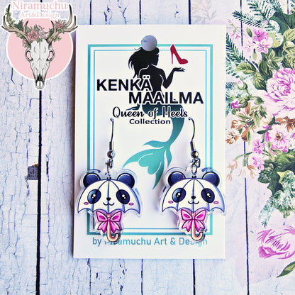 Panda Umbrella Earrings