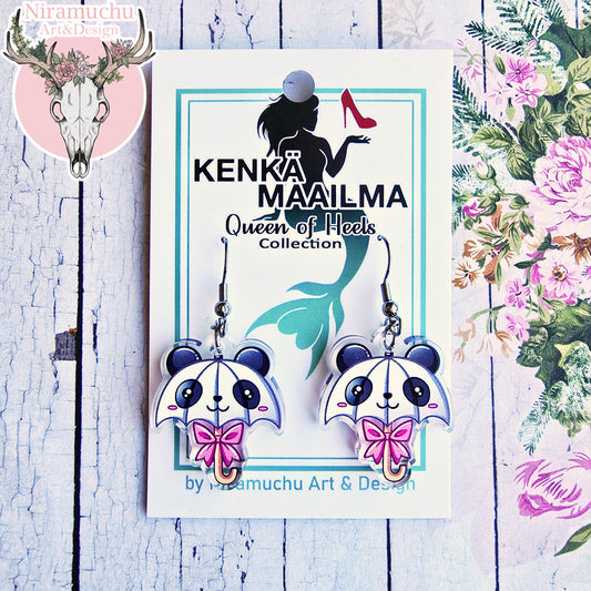 Panda Umbrella Earrings