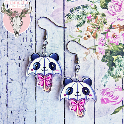 Panda Umbrella Earrings