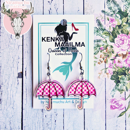 Polkadot Umbrella Earrings