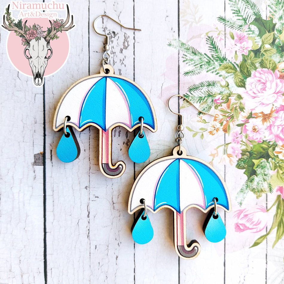 Umbrella Rain Earrings