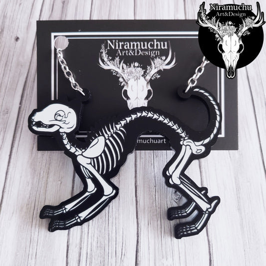 Skeleton of the Cat Necklace