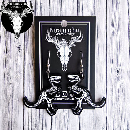 Skeleton of the T-Rex Earrings