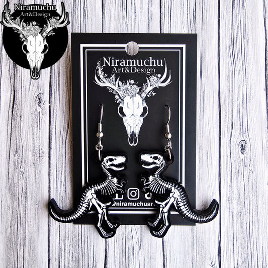 Skeleton of the T-Rex Earrings