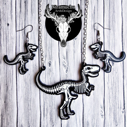 Skeleton of the T-Rex Earrings