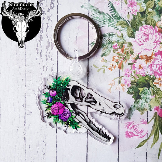 Skull of the Velociraptor Keyring