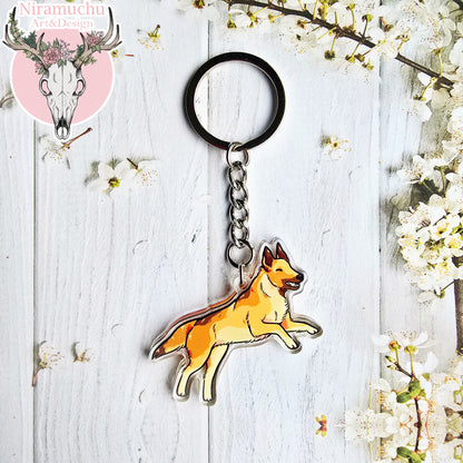 Treenikupla Belgian Malinois Avaimenperä